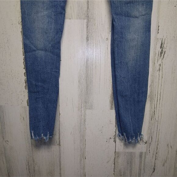 Zara Woman Women's Size 2 Skinny Jeans Raw Hem - Picture 5 of 7